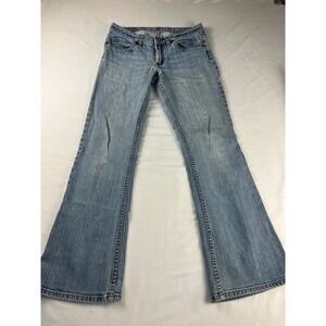 Y2K X2 Denim Laboratory Jeans Lt Wash Low Rise Bootcut Blue Indie Sleeze 30x29
